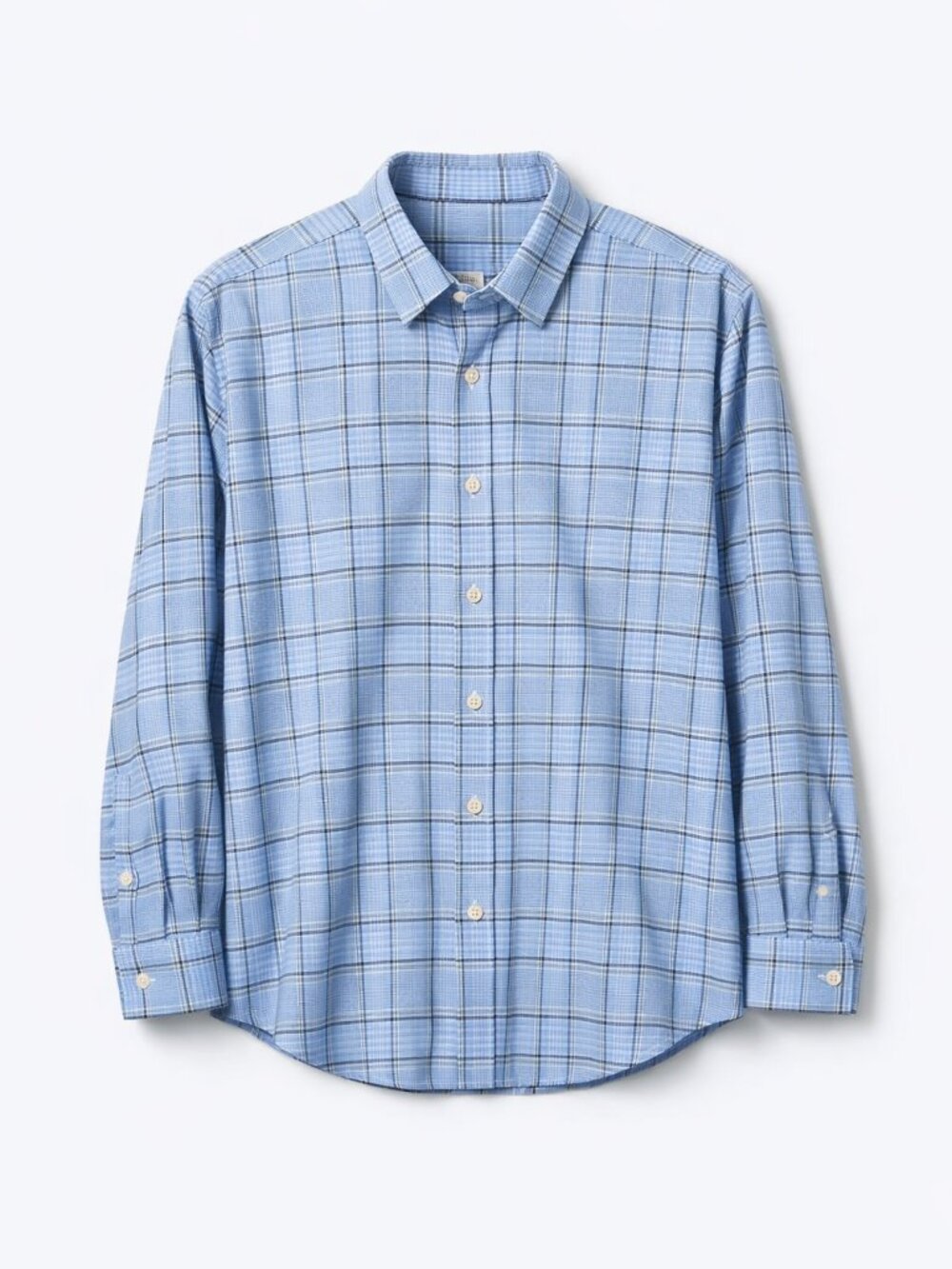 Banana Republic Men’s Blue Plaid Wrinkle‑Resistant Slim Fit Dress Shirt |Size XL